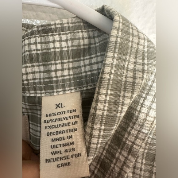 Dockers Shirt Men xl green Plaid Cotton
Stretch Collared Long Sleeve
Pocket - Picture 6 of 11